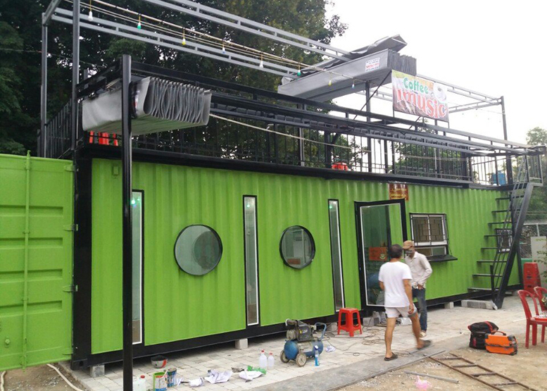 Container cafe 1x40 không làm cách nhiệt ở Trảng Dài