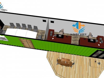 Mẫu thiết kế container văn phòng 40 feet