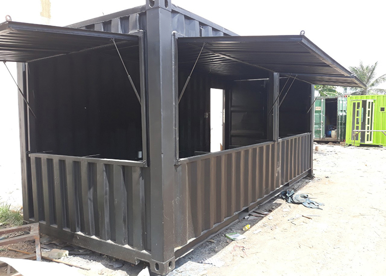 Container cafe 1x20 ở Cà Mau