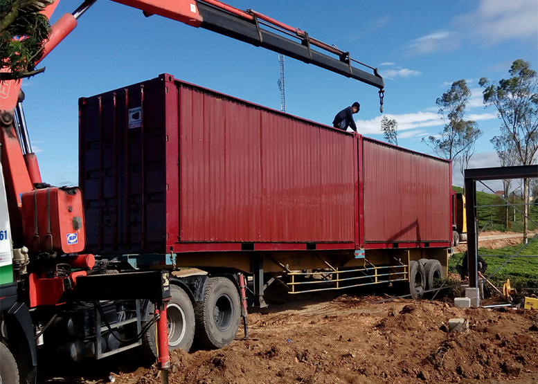 Container cafe 2x20 1x40 Cầu Đất farm