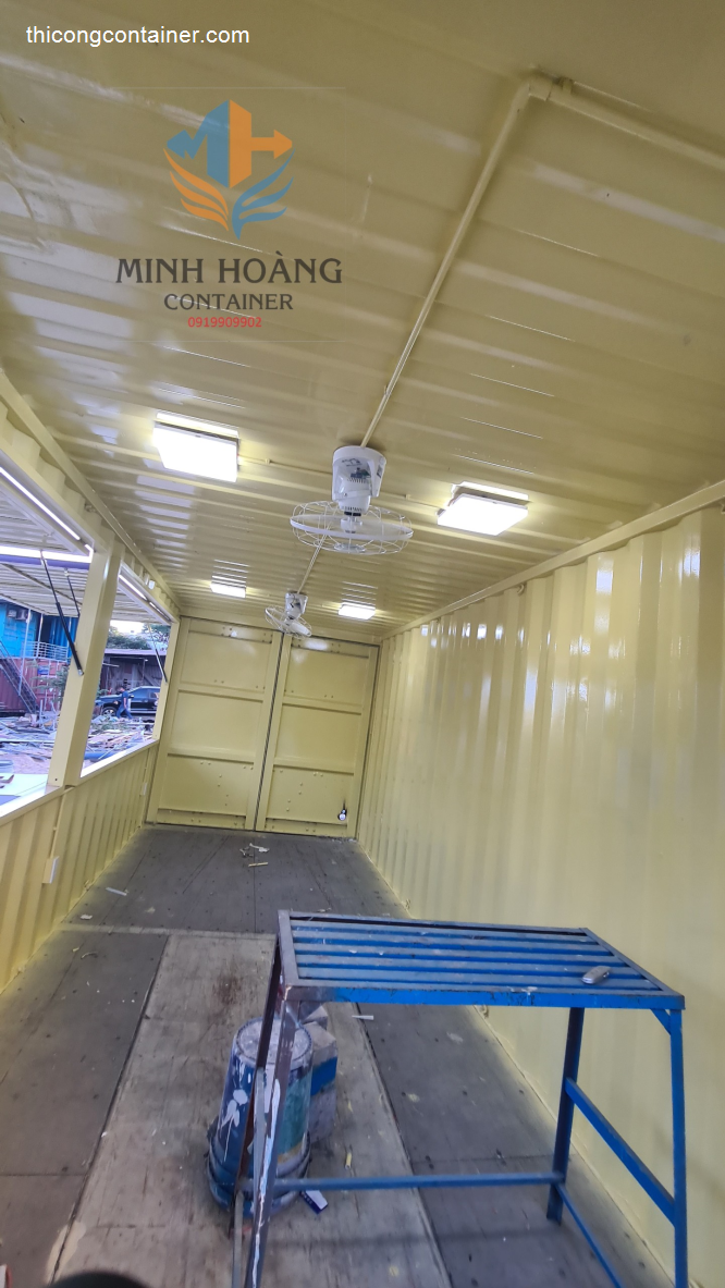 Container cafe 20 feet tím vàng-7
