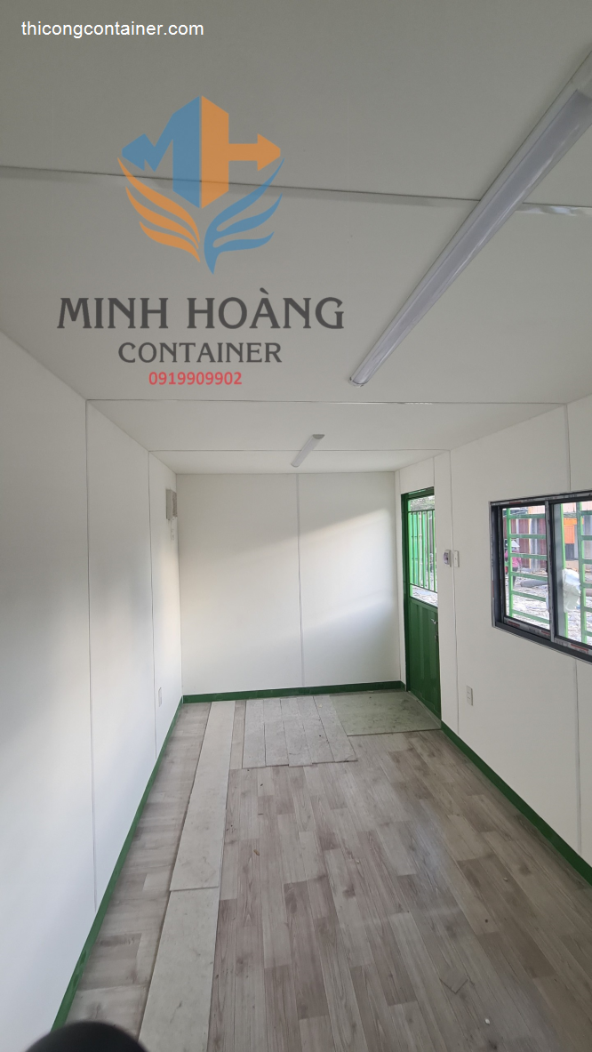Container văn phòng - nhà ở 20 feet xanh lá viền đen-6