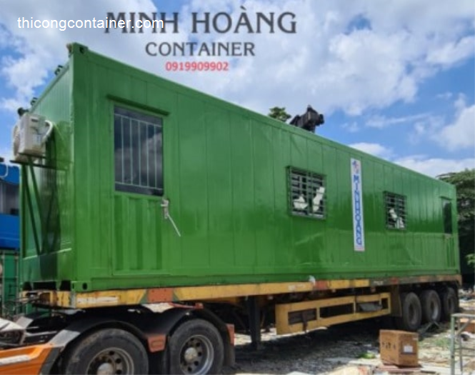 Văn phòng container xanh lá 40 feet-1