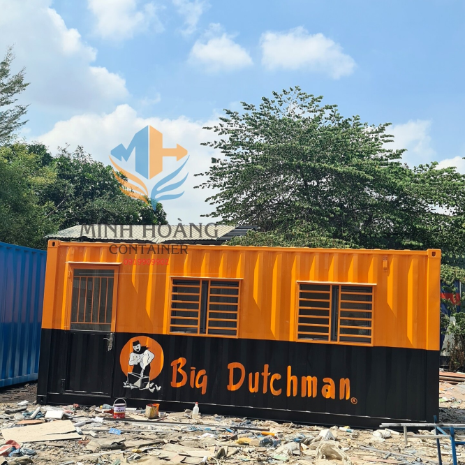 Container văn phòng 20 feet cam đen