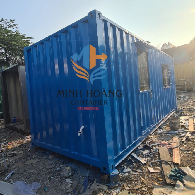 Container văn phòng - nhà ở 20 feet xanh dương