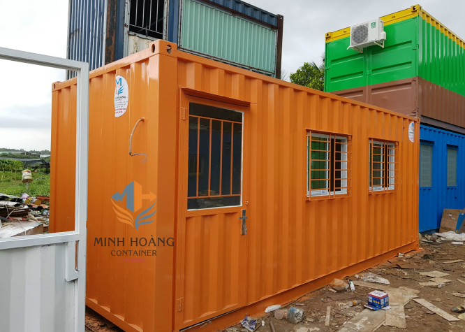 Container văn phòng 20feet màu cam