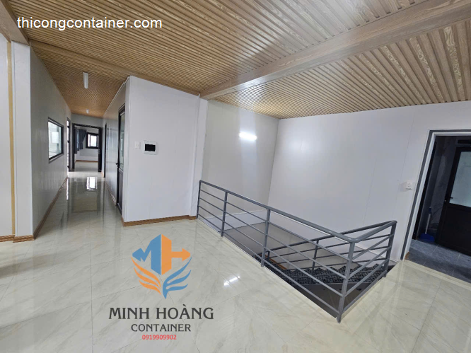 Cụm container văn phòng được lắp ghép từ nhiều container 40 feet và 20 feet tại Kiến An Hải Phòng-2