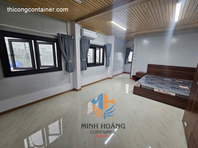 Cụm container văn phòng được lắp ghép từ nhiều container 40 feet và 20 feet tại Kiến An Hải Phòng-4